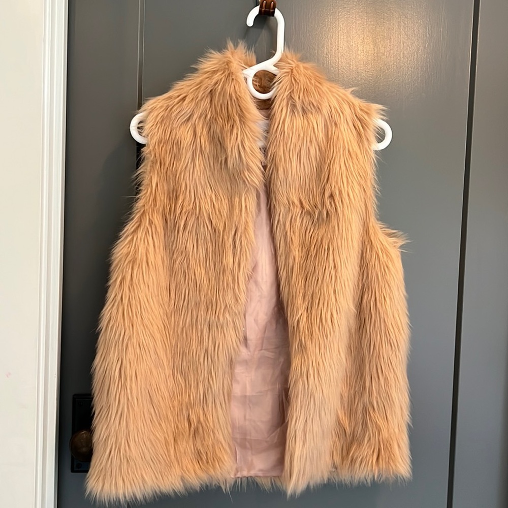 BCBG Faux Fur Vest XS